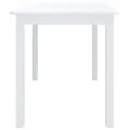 Table de salle à manger Blanc 114x71x75 cm Bois d'hévéa massif