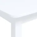 Table de salle à manger Blanc 114x71x75 cm Bois d'hévéa massif