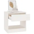 Tables de chevet 2 pcs Blanc 40x31x40 cm Bois de pin massif