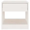 Tables de chevet 2 pcs Blanc 40x31x40 cm Bois de pin massif