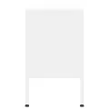 Meuble TV Blanc 105x35x50 cm Acier