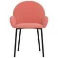 Chaises à manger lot de 2 Rose Velours