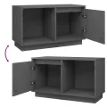 Meuble TV Gris 74x35x44 cm Bois de pin massif