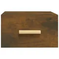 Tables de chevet murales 2 pcs chêne fumé 35x35x20 cm