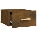 Tables de chevet murales 2 pcs chêne fumé 35x35x20 cm