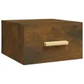Tables de chevet murales 2 pcs chêne fumé 35x35x20 cm