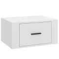 Table de chevet murale Blanc 50x36x25 cm