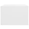 Table de chevet murale Blanc 50x36x25 cm