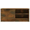 Meuble TV Chêne fumé 80x35x36,5 cm Bois d'ingénierie