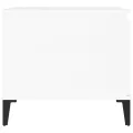 Table basse Blanc brillant 100x50x45 cm Bois d'ingénierie