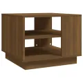 Table basse Chêne marron 55x55x43 cm Aggloméré