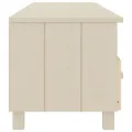 Meuble TV HAMAR Marron miel 158x40x40 cm Bois massif de pin