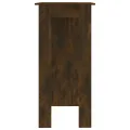 Table de bar avec étagère Chêne fumé 102x50x103,5 cm Aggloméré