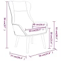 Chaise de relaxation Bleu Tissu