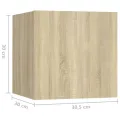 Tables de chevet 2 pcs Chêne sonoma 30,5x30x30 cm Aggloméré