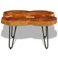 Table basse 35 cm 4 troncs Bois