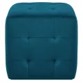 2 pcs Tables de chevet Bleu 30x30x30 cm Tissu velours