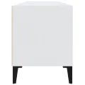 Meuble TV blanc 100x34,5x44,5 cm bois d'ingénierie