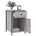 Tables de chevet 2 pcs sonoma gris 40x42x60cm bois d'ingénierie