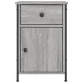 Tables de chevet 2 pcs sonoma gris 40x42x60cm bois d'ingénierie