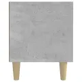Meuble TV gris béton 180x31,5x40 cm bois d'ingénierie