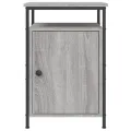 Table de chevet sonoma gris 40x42x60 cm bois d'ingénierie