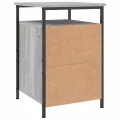 Table de chevet sonoma gris 40x42x60 cm bois d'ingénierie