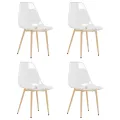 Chaises à manger lot de 4 Transparent PET