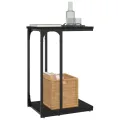 Table d'appoint Noir 40x30x60 cm Bois d'ingénierie