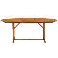 Table de jardin 200x100x75 cm Bois d'eucalyptus solide