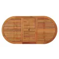 Table de jardin 200x100x75 cm Bois d'eucalyptus solide