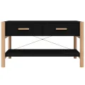 Table basse Noir 82x48x45 cm Bois d'ingénierie