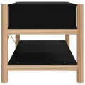 Table basse Noir 82x48x45 cm Bois d'ingénierie