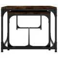 Tables basses 2 pcs Chêne fumé Bois d'ingénierie