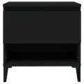 Table d'appoint Noir 50x46x50 cm Bois d’ingénierie