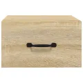 Table de chevet murale Chêne sonoma 35x35x20 cm