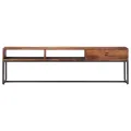 Meuble TV 160x30x45 cm Bois de Sesham massif
