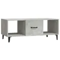 Table basse Gris béton 102x50x40 cm Bois d'ingénierie