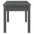 Banc de jardin gris 80x44x45 cm bois massif de pin