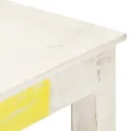 Table basse Blanc 110x60x45 cm Bois de manguier massif