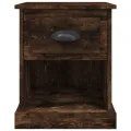 Tables de chevet 2 pcs chêne fumé 39x39x47,5 cm bois ingénierie