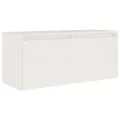Meubles TV 2 pcs Blanc Bois massif de pin