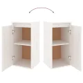 Meubles TV 2 pcs Blanc Bois massif de pin