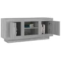 Meuble TV sonoma gris 102x35x45 cm bois d'ingénierie