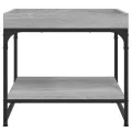 Table basse sonoma gris 49,5x49,5x45 cm bois d'ingénierie