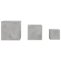 Tables d'appoint 3 pcs Gris béton Aggloméré