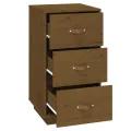Table de chevet Marron miel 40x40x75 cm Bois de pin solide