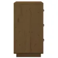 Table de chevet Marron miel 40x40x75 cm Bois de pin solide