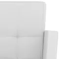 Tabourets de bar lot de 2 blanc similicuir