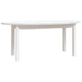 Table basse Blanc 110x55x45 cm Bois massif de pin